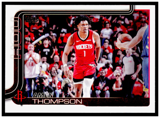 2025-26 Topps Amen Thompson Card Gold SN Houston Rockets #176