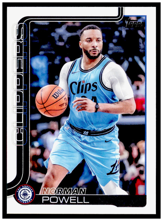 2025-26 Topps Norman Powell Card Los Angeles Clippers #144