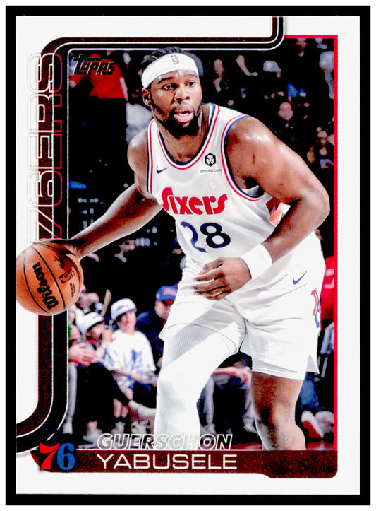 2025-26 Topps Guerschon Yabusele Card Philadelphia 76ers #26