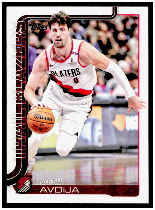 2025-26 Topps Deni Avdija Card Portland Trail Blazers #125