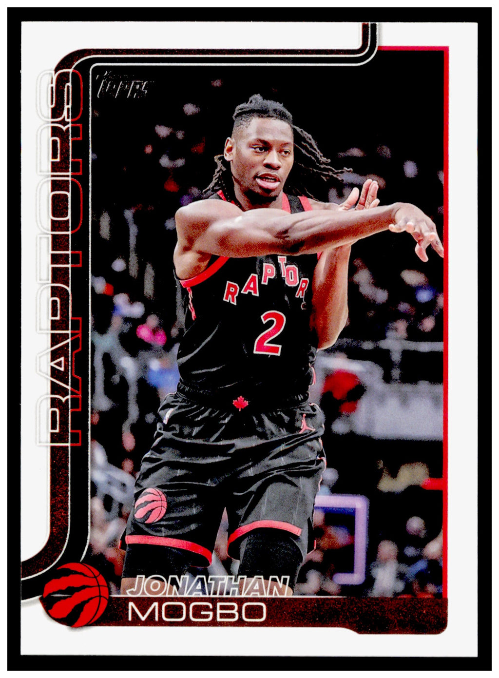 2025-26 Topps Jonathan Mogbo Card Toronto Raptors #29