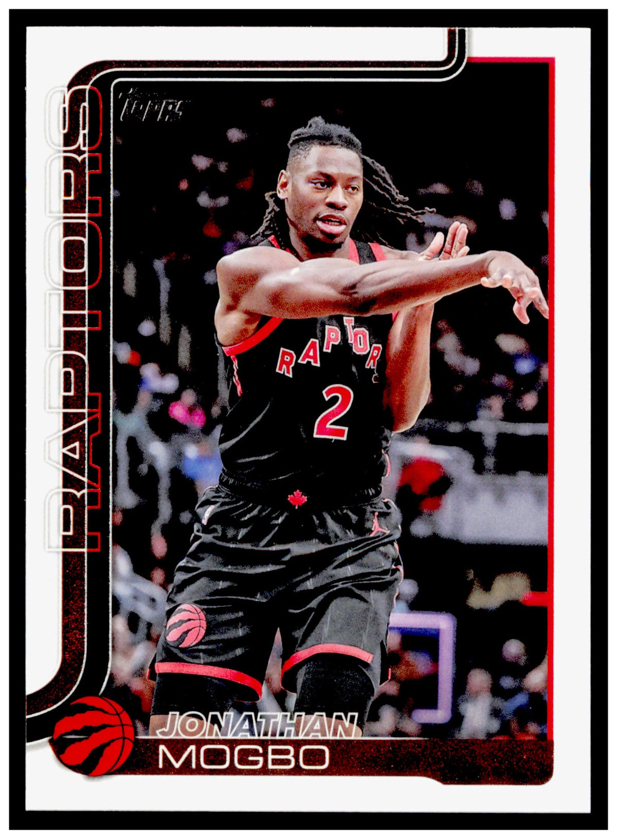 2025-26 Topps Jonathan Mogbo Card Toronto Raptors #29