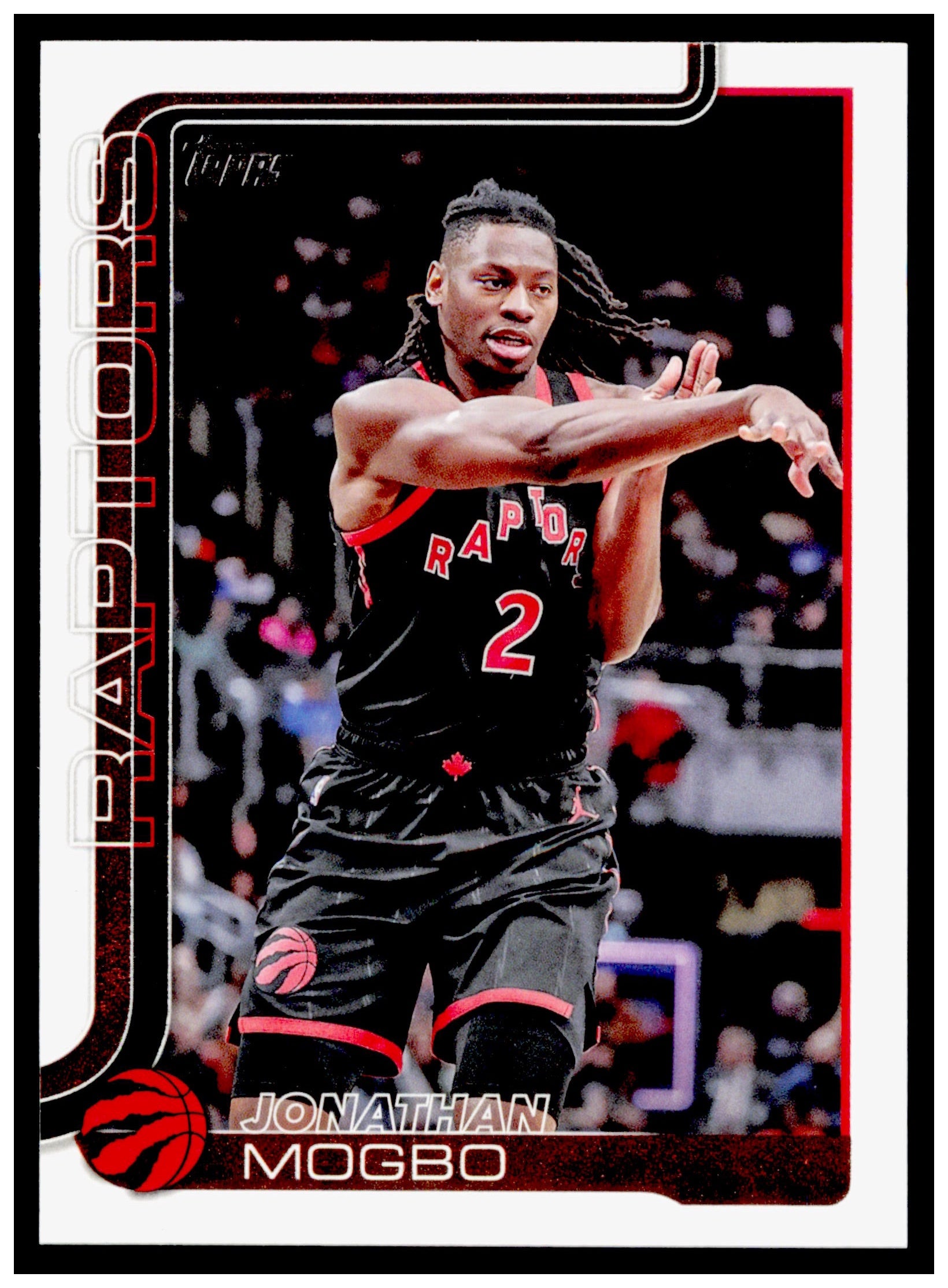 2025-26 Topps Jonathan Mogbo Card Toronto Raptors #29