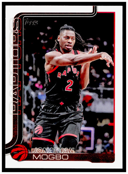 2025-26 Topps Jonathan Mogbo Card Toronto Raptors #29