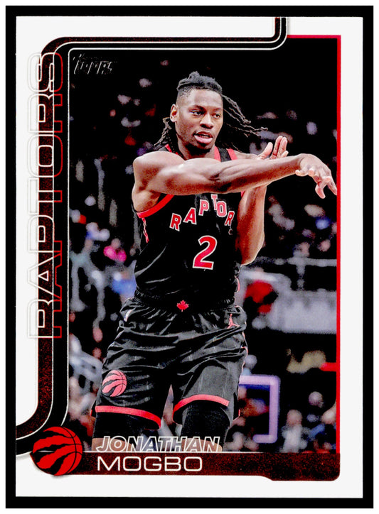 2025-26 Topps Jonathan Mogbo Card Toronto Raptors #29