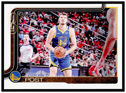 2025-26 Topps Quinten Post Card Golden State Warriors #139