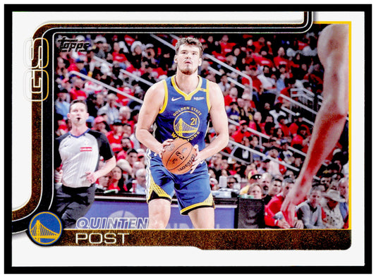 2025-26 Topps Quinten Post Card Golden State Warriors #139