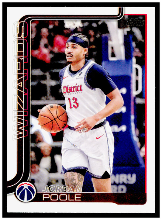 2025-26 Topps Jordan Poole Card Washington Wizards #94