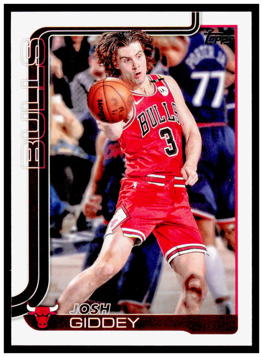 2025-26 Topps Josh Giddey Card Chicago Bulls #35