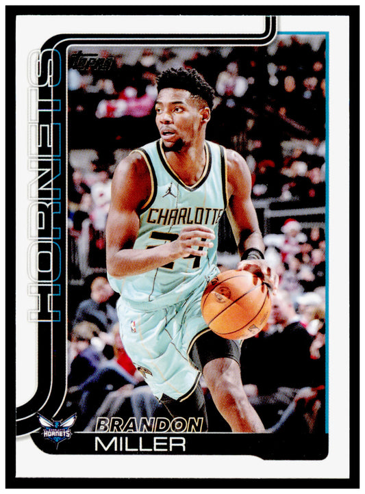 2025-26 Topps Brandon Miller Card Charlotte Hornets #68