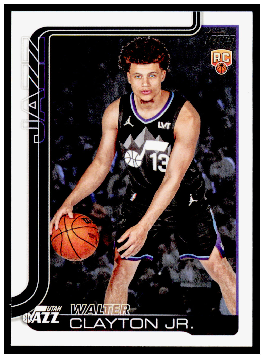 2025-26 Topps Walter Clayton Jr. Card RC Utah Jazz #218