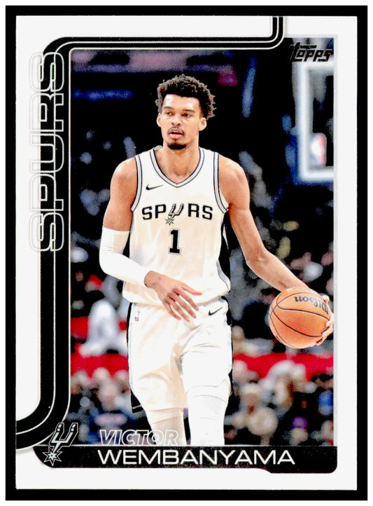 2025-26 Topps Victor Wembanyama Card San Antonio Spurs #195