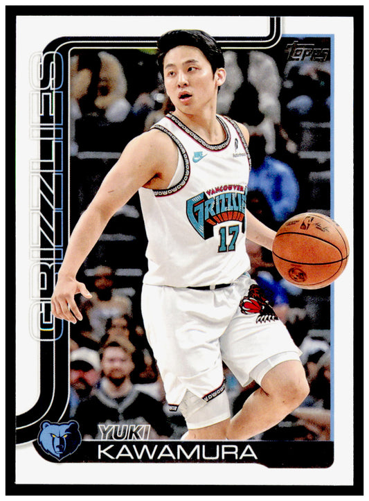 2025-26 Topps Yuki Kawamura Card Memphis Grizzlies #188