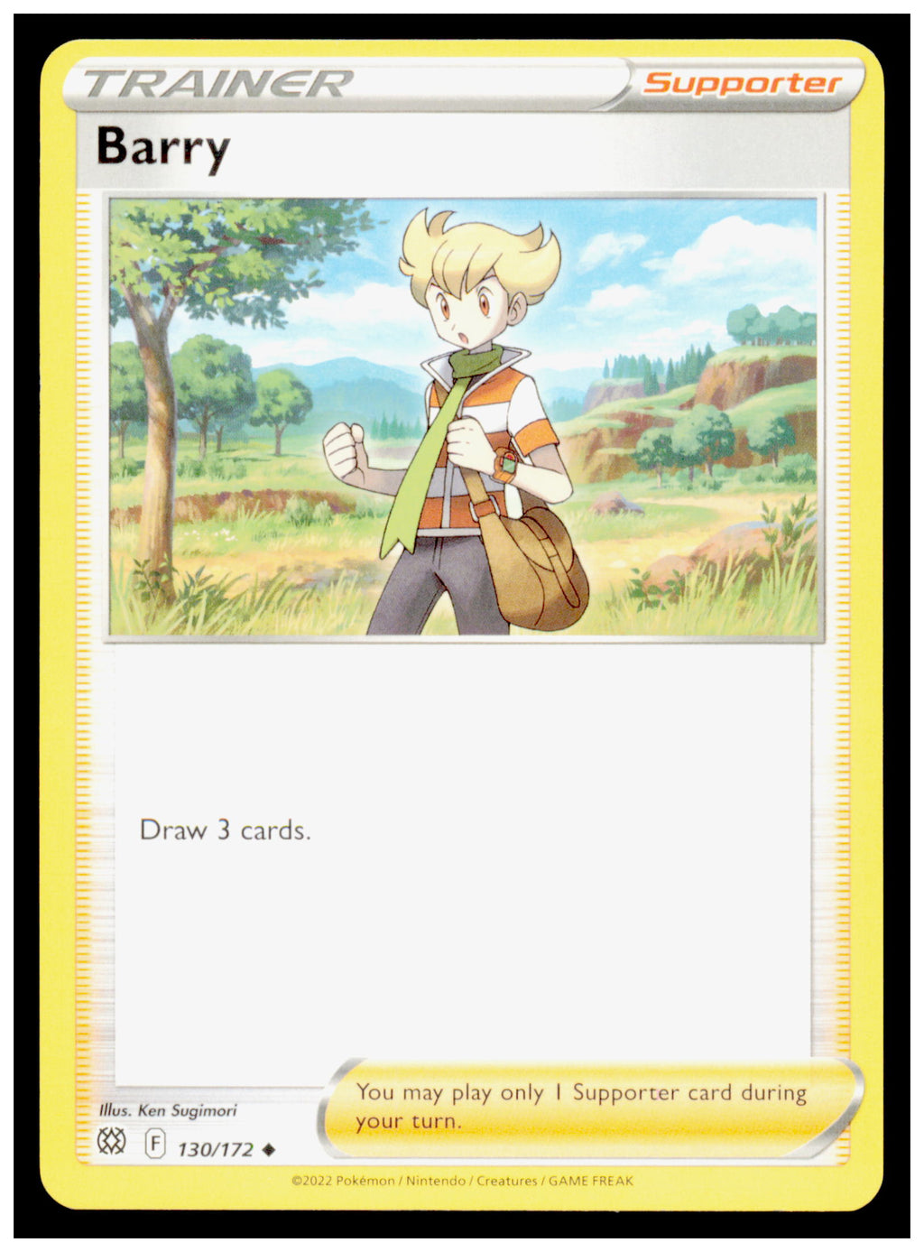 Barry 130/172 - Sword & Shield Brilliant Stars - Uncommon Trainer Supporter