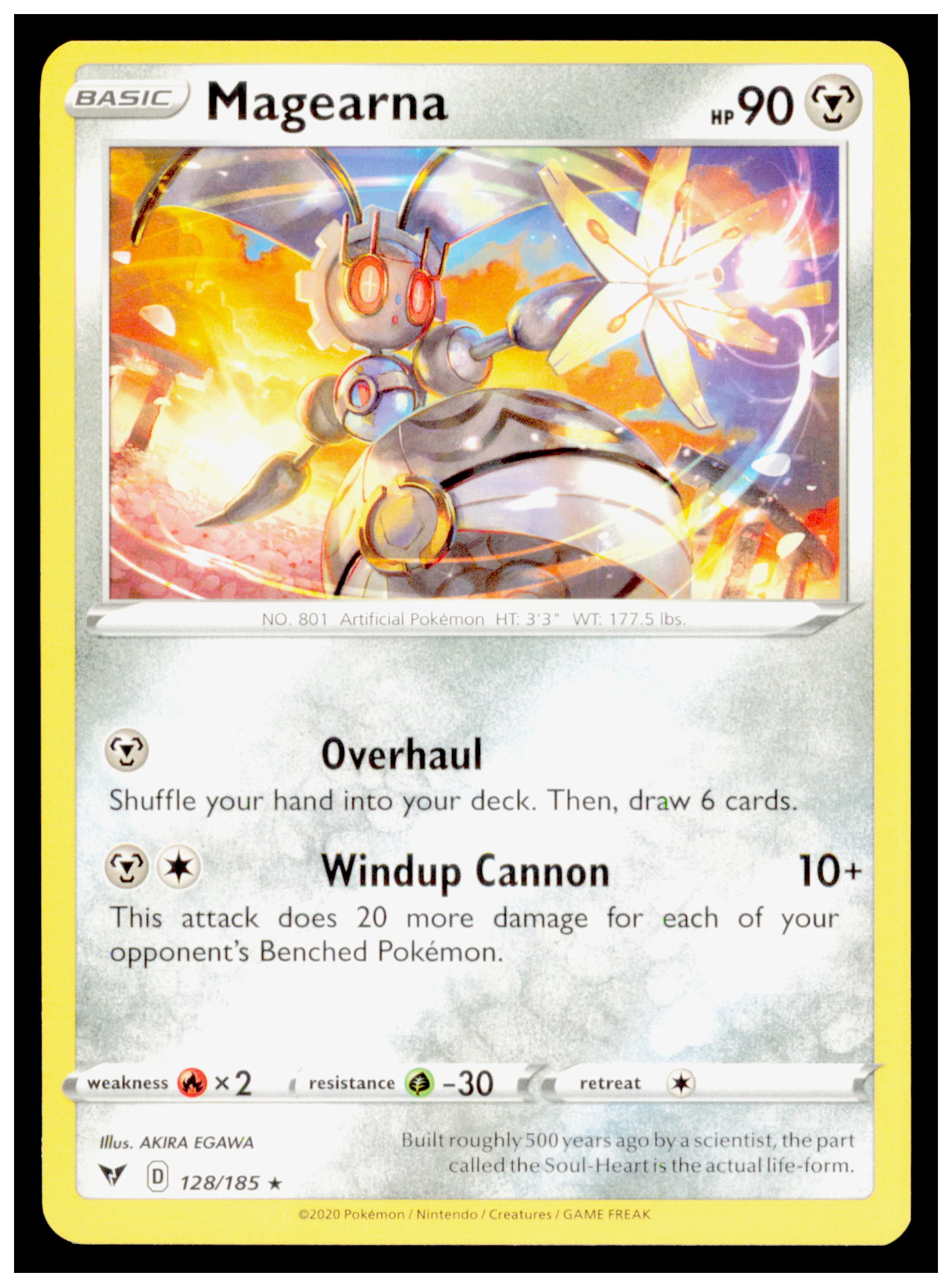 Pokemon Magearna 128/185 - Vivid Voltage - Rare Holo Card - 2020