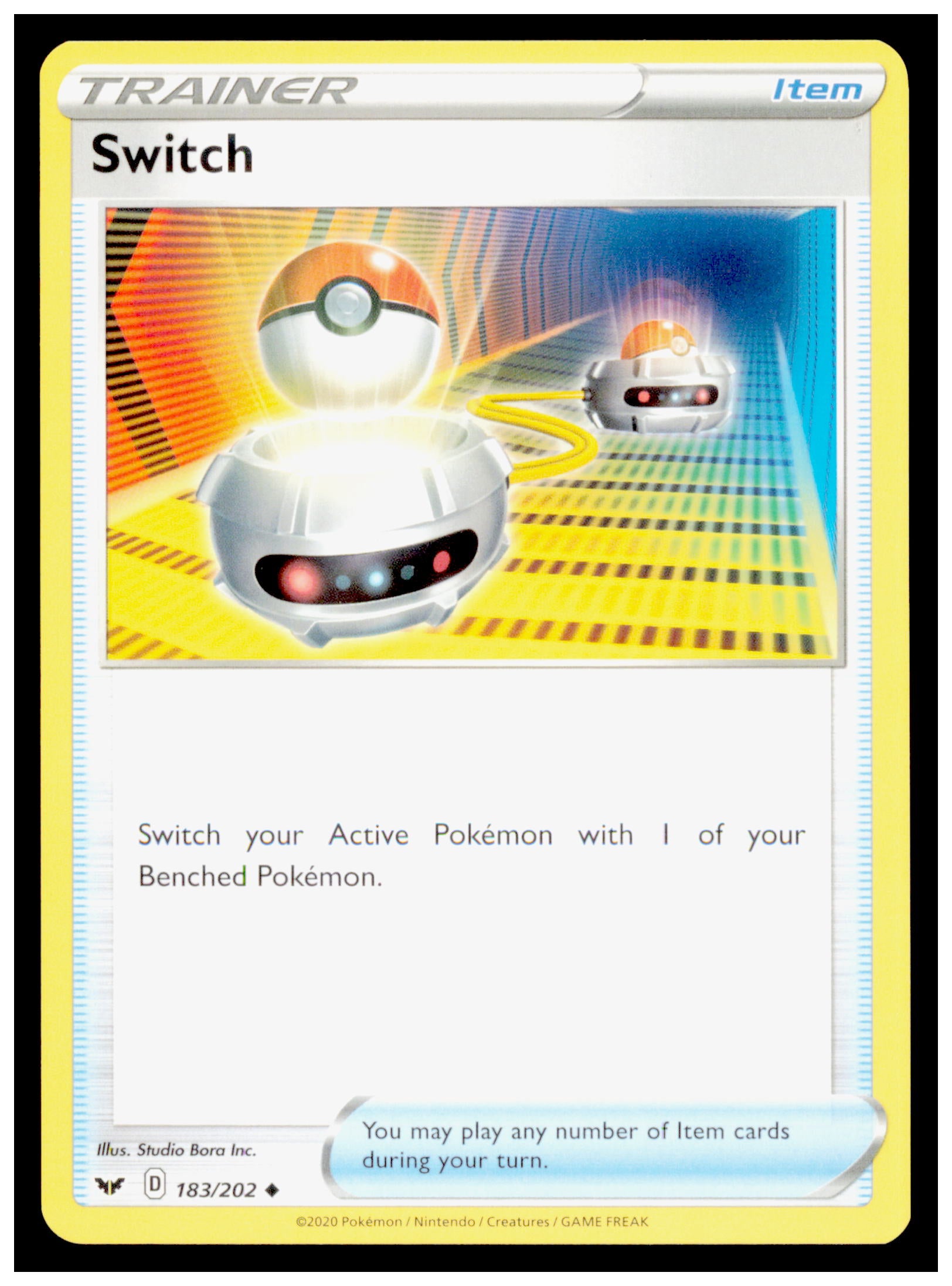 Pokemon Switch 183/202 - Sword & Shield Base Set - Uncommon Trainer Item