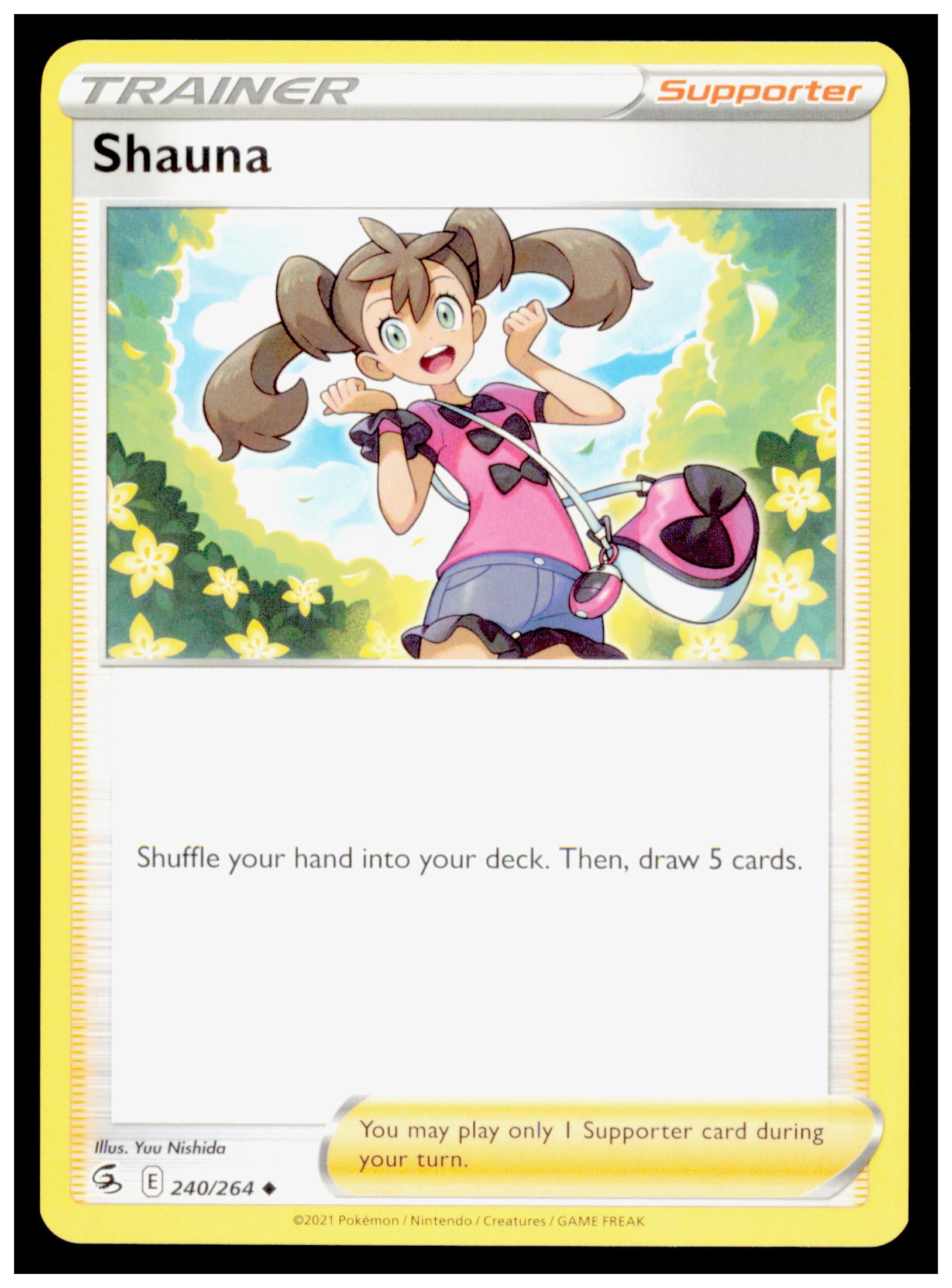 Pokemon Shauna 240/264 - Fusion Strike - Uncommon Trainer Card - 2021
