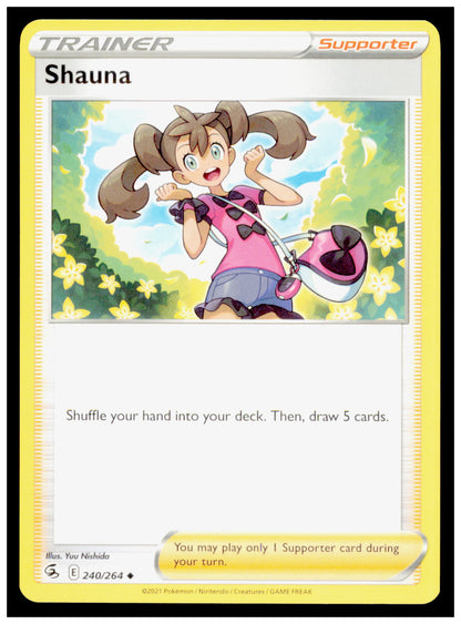 Pokemon Shauna 240/264 - Fusion Strike - Uncommon Trainer Card - 2021