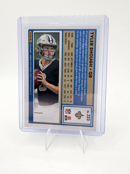 2025 Donruss Optic Tyler Shough Card Blue RC New Orleans Saints #223