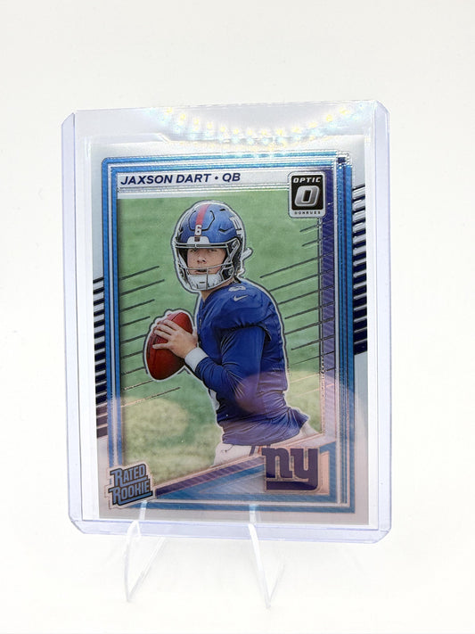 2025 Donruss Optic Jaxson Dart Card RC New York Giants #273