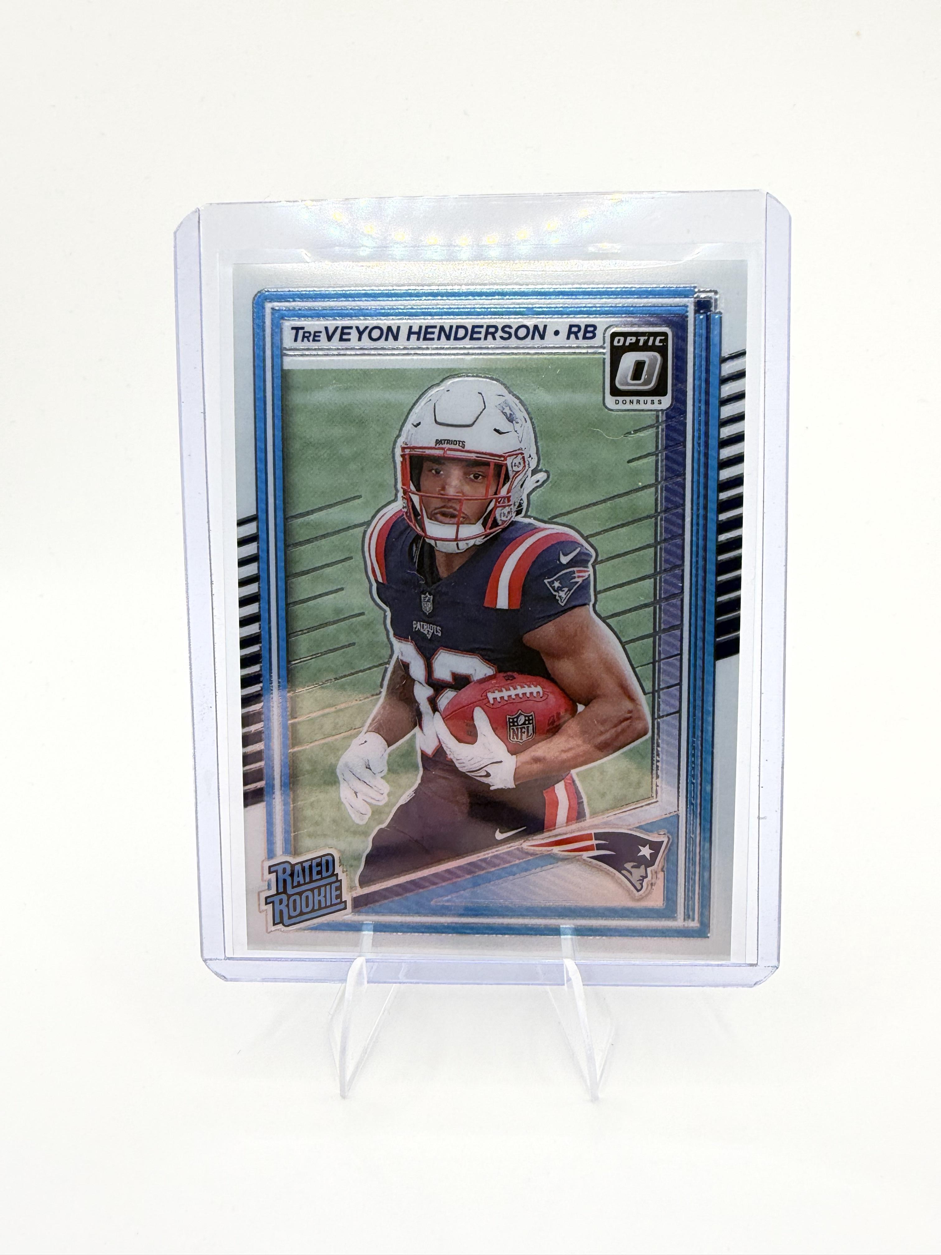 2025 Donruss Optic TreVeyon Henderson Card RC New England Patriots #248