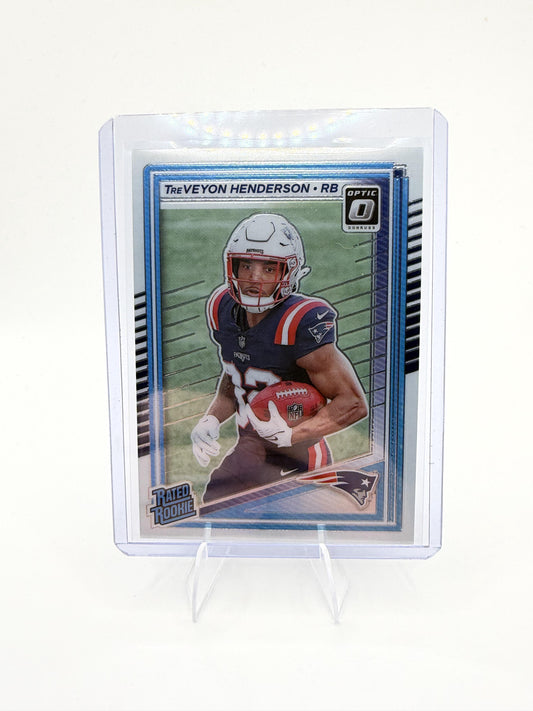 2025 Donruss Optic TreVeyon Henderson Card RC New England Patriots #248