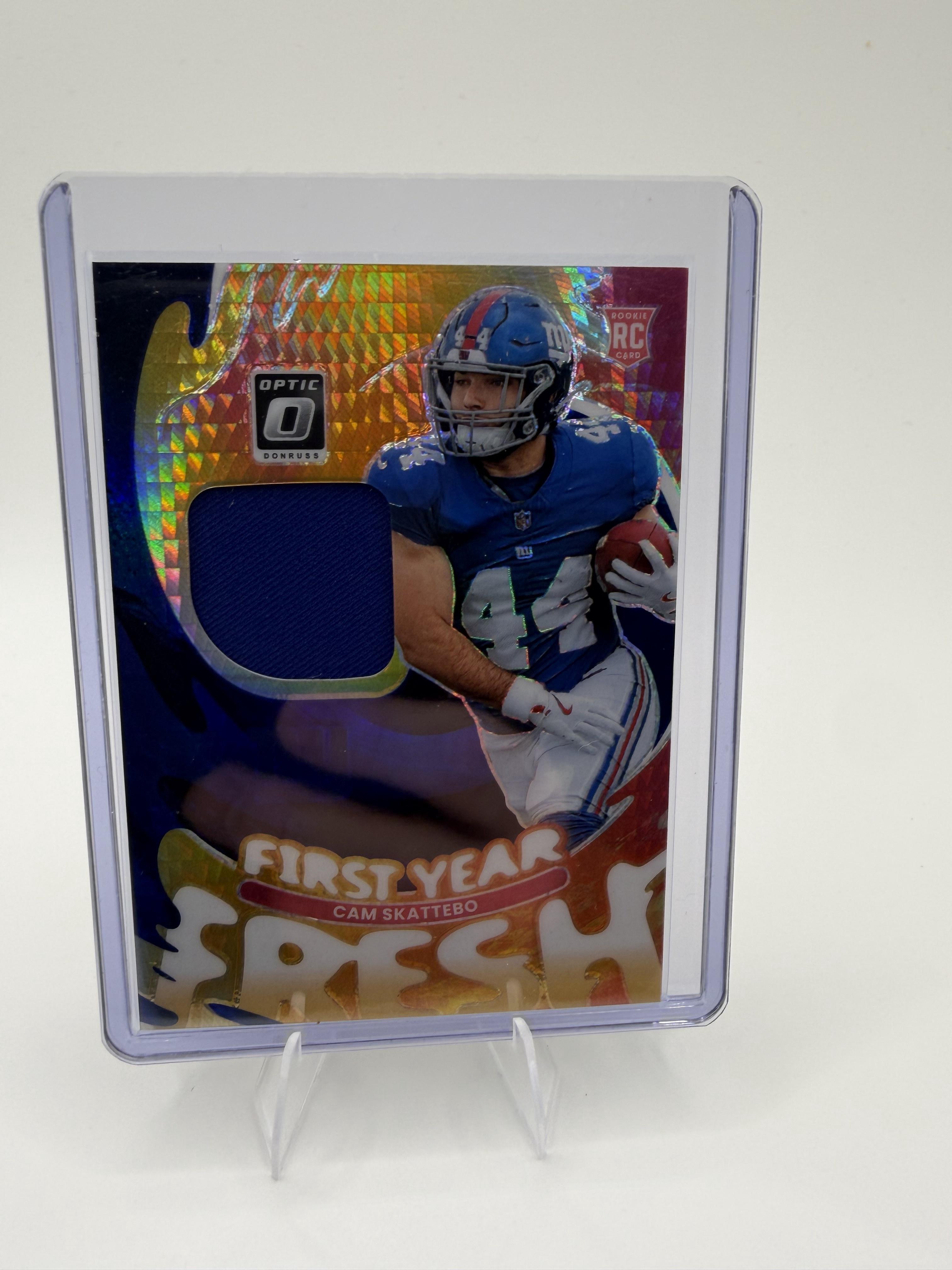 2025 Donruss Optic Cam Skattebo Card First Year Fresh MEM New York Giants
