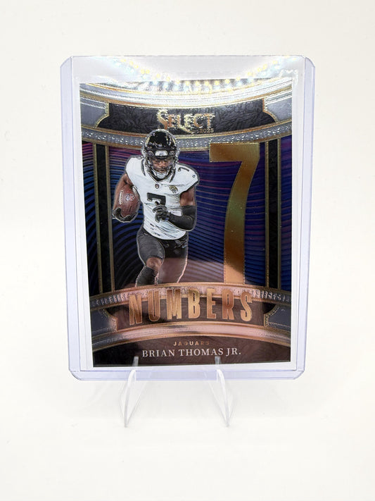 2025 Panini Select Brian Thomas Jr. Card Select Numbers Jacksonville Jaguars #9
