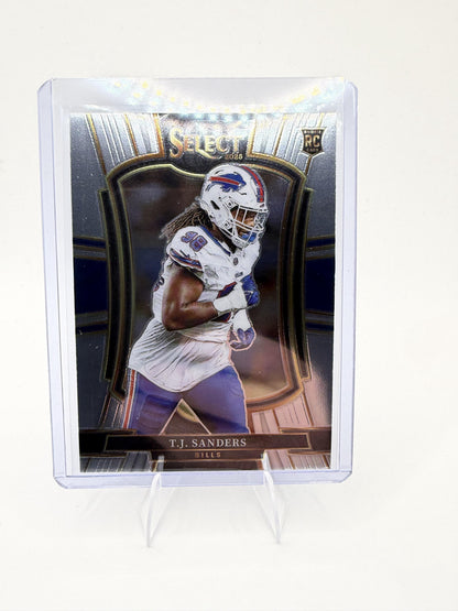 2025 Panini Select T.J. Sanders Card RC Buffalo Bills #185