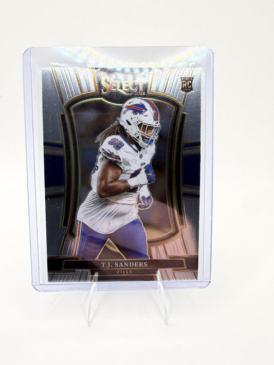 2025 Panini Select T.J. Sanders Card RC Buffalo Bills #185