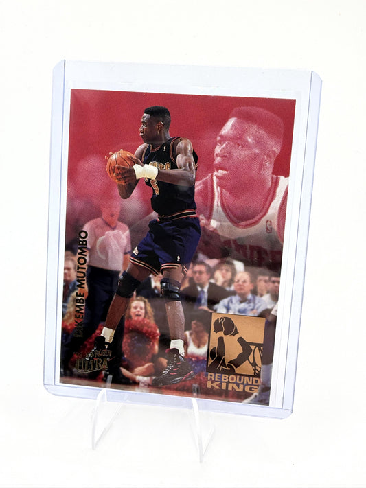 1993-94 Fleer Ultra Dikembe Mutombo Rebound King Insert #6 Denver Nuggets HOF