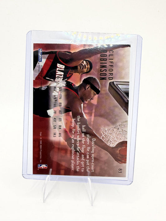 1994-95 SkyBox E-Motion Clifford Robinson Card Portland Trail Blazers #83
