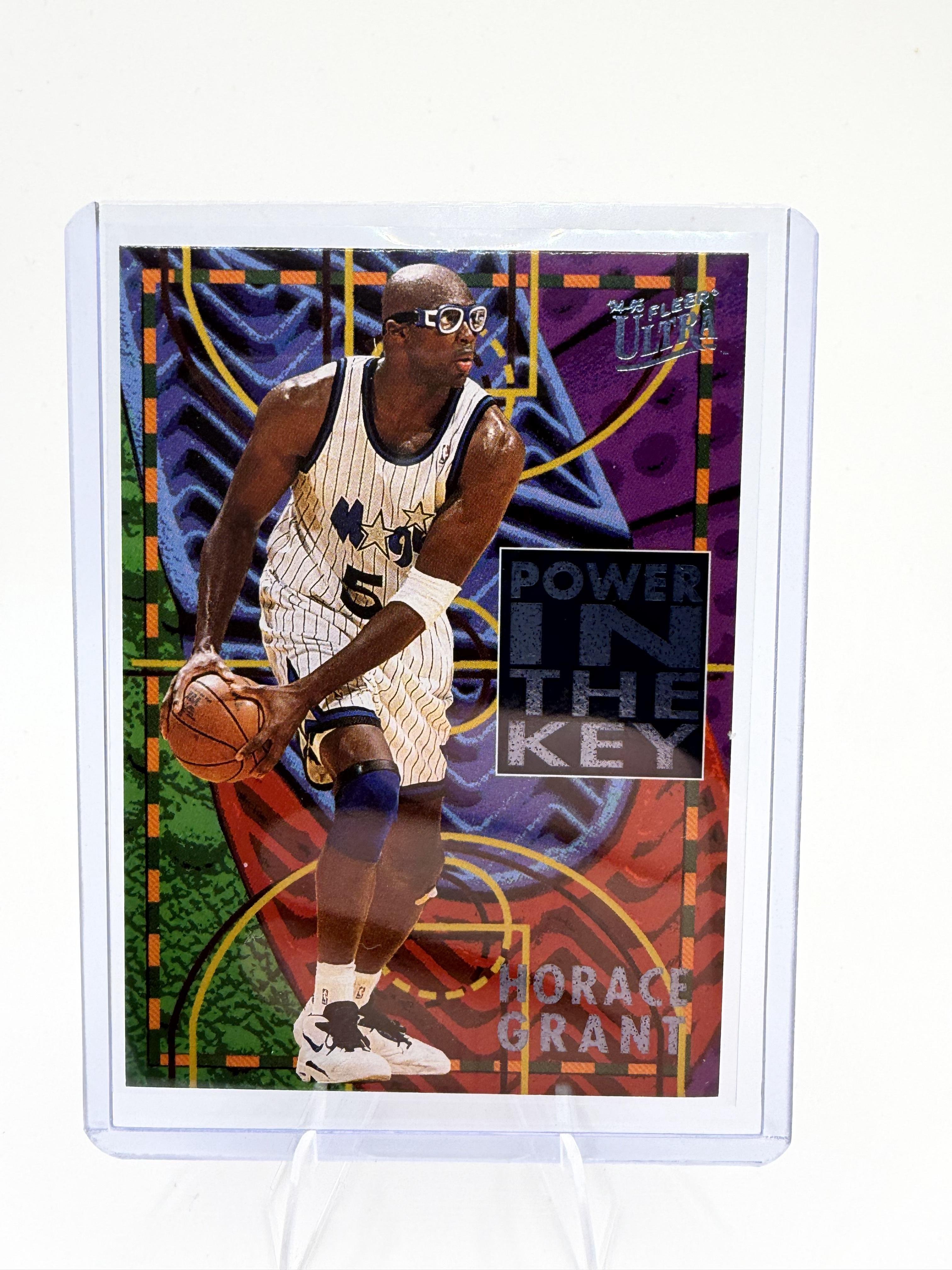 1994-95 Fleer Ultra Horace Grant Power In The Key Insert #3 Orlando Magic