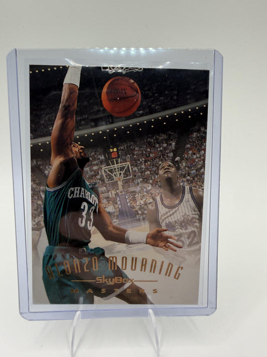 1994-95 SkyBox E-Motion Alonzo Mourning Card Charlotte Hornets #114
