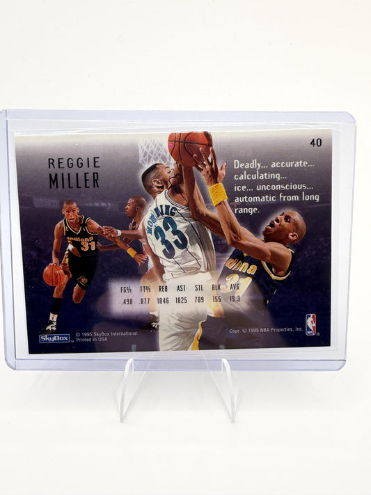 1994-95 SkyBox E-Motion Reggie Miller Card Indiana Pacers #40
