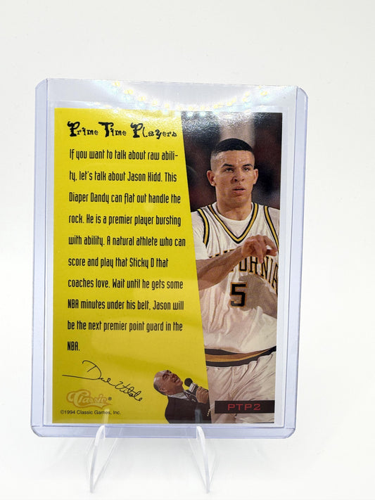 1994 Classic Draft Jason Kidd Card Vitale's PTPers California Golden Bears #PTP2