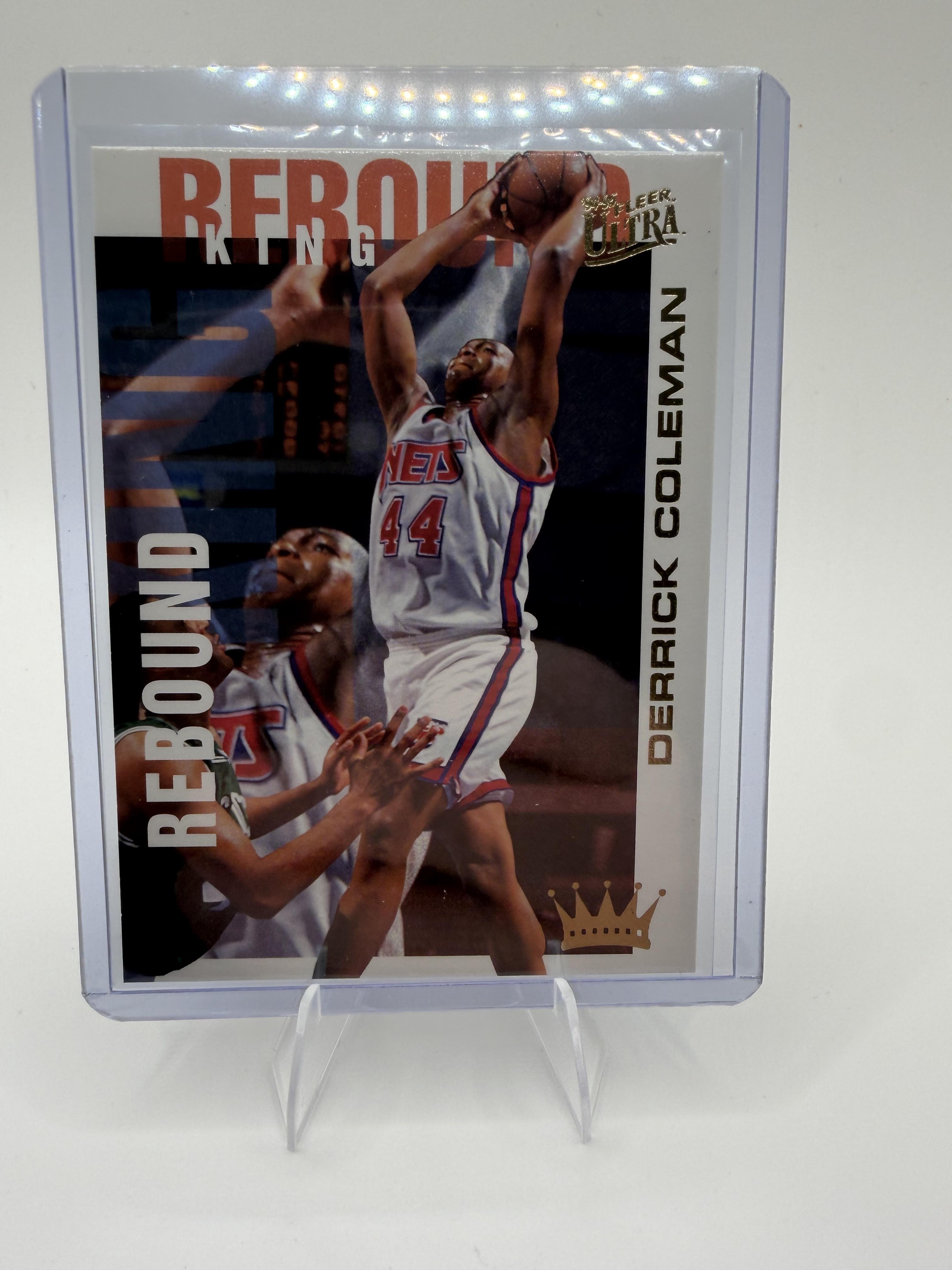 1994-95 Ultra Derrick Coleman Card Rebound Kings New Jersey Nets #1