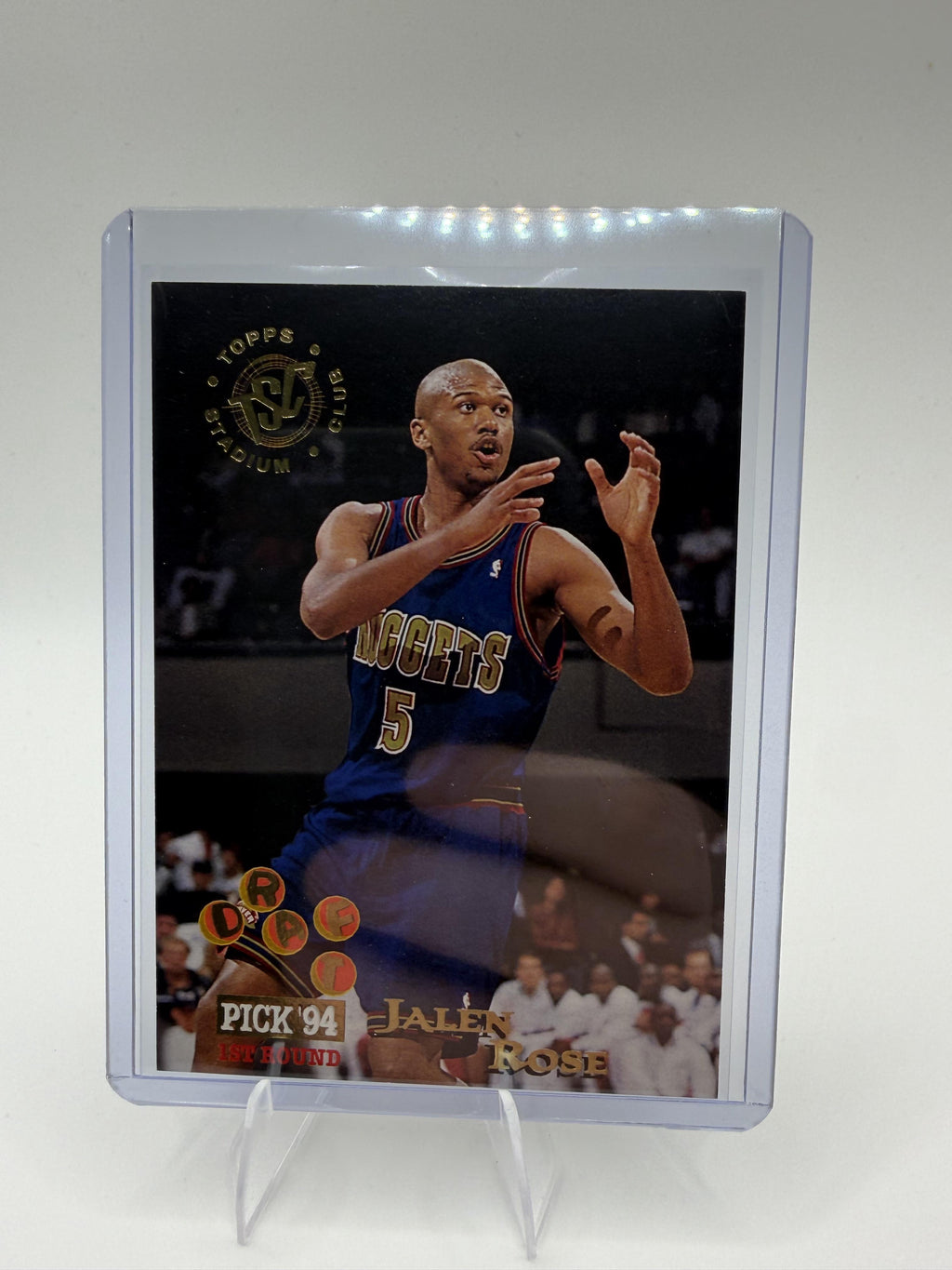 1994-95 Stadium Club Jalen Rose Card RC Denver Nuggets #260