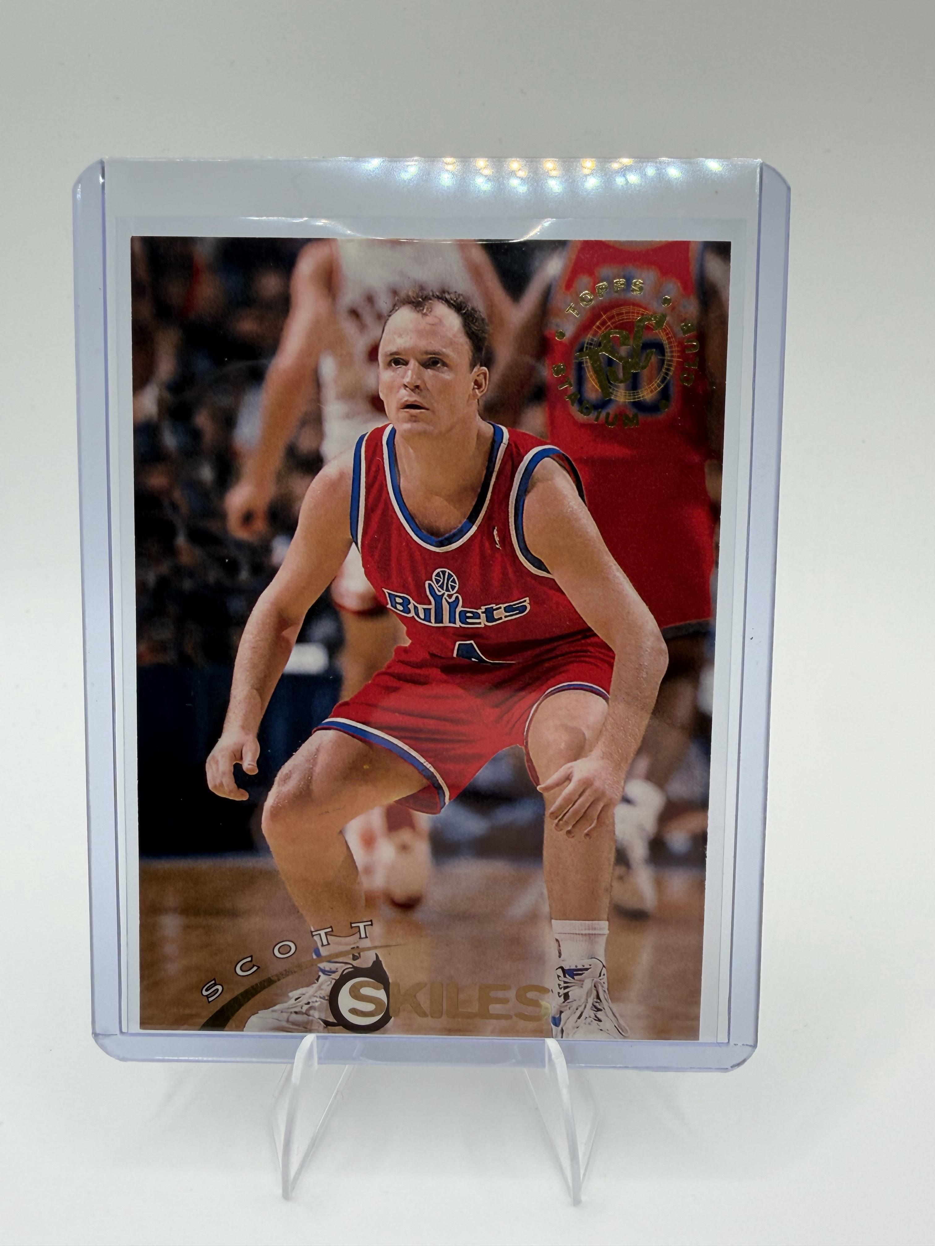 1994-95 Stadium Club Scott Skiles Card 1st Day Issue Washington Bullets #291