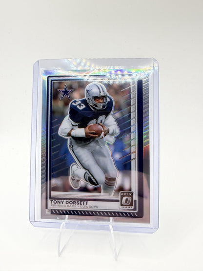 2025 Donruss Optic Tony Dorsett Card Holo Dallas Cowboys #58