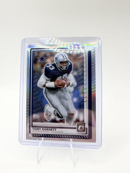 2025 Donruss Optic Tony Dorsett Card Holo Dallas Cowboys #58