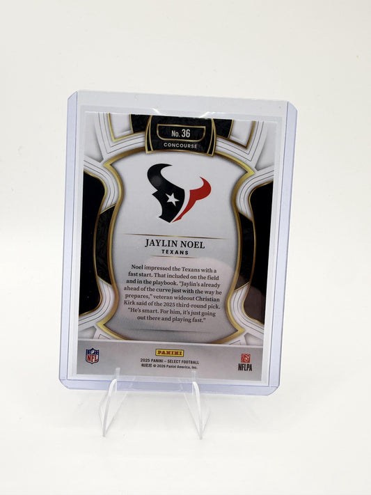 2025 Panini Select Jaylin Noel Card RC Houston Texans #36
