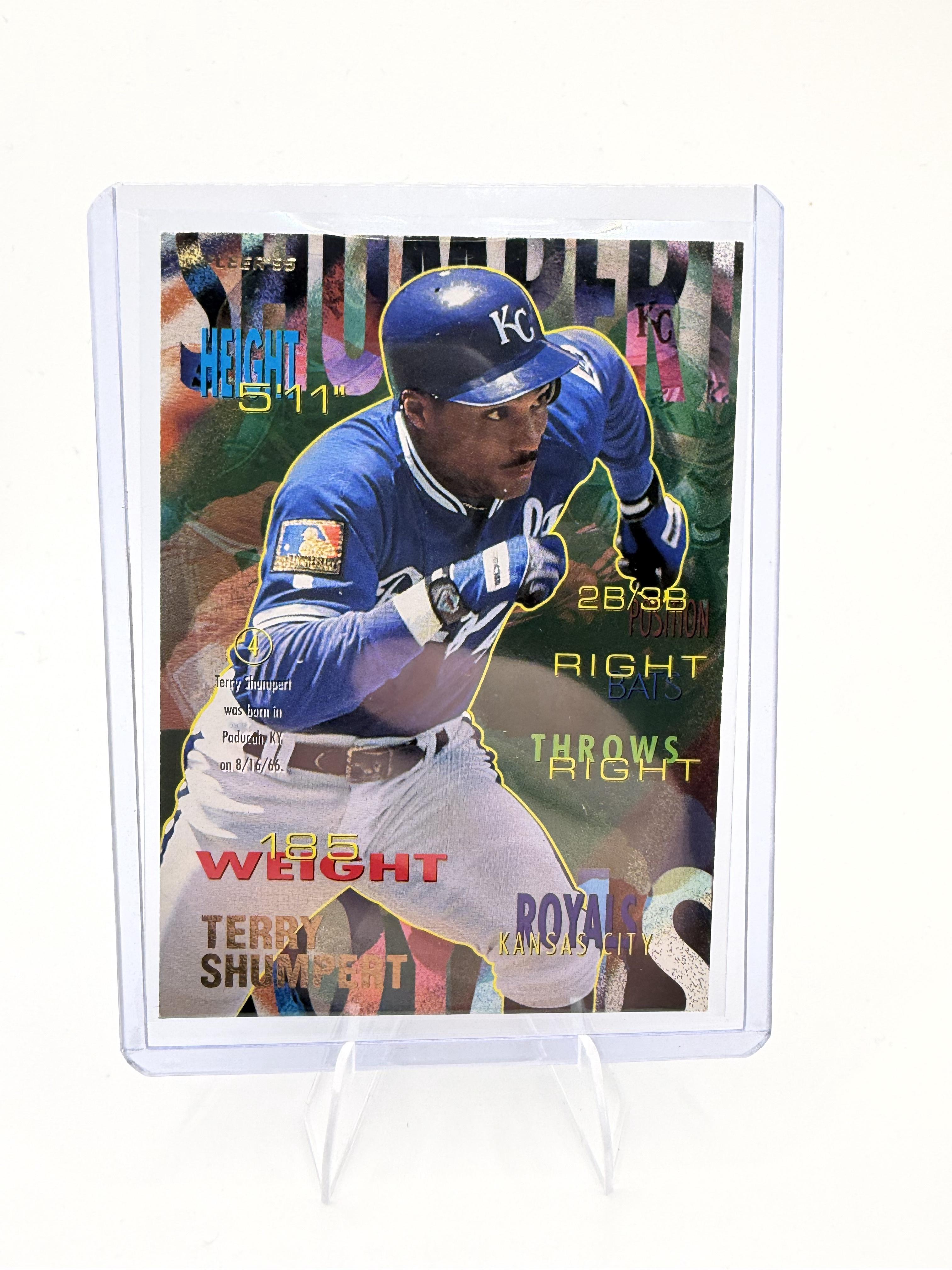 1995 Fleer Terry Shumpert Card Kansas City Royals #172