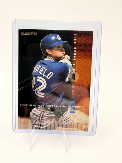 1995 Fleer Dick Schofield Card Toronto Blue Jays #103
