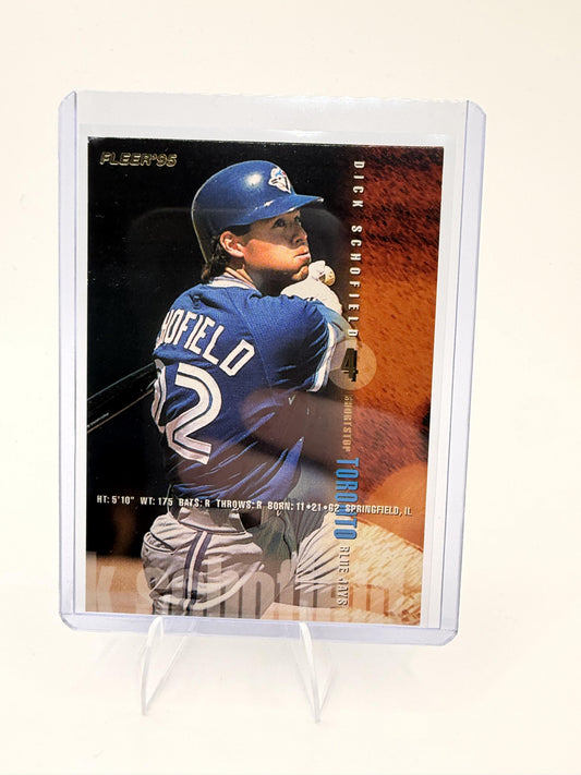 1995 Fleer Dick Schofield Card Toronto Blue Jays #103