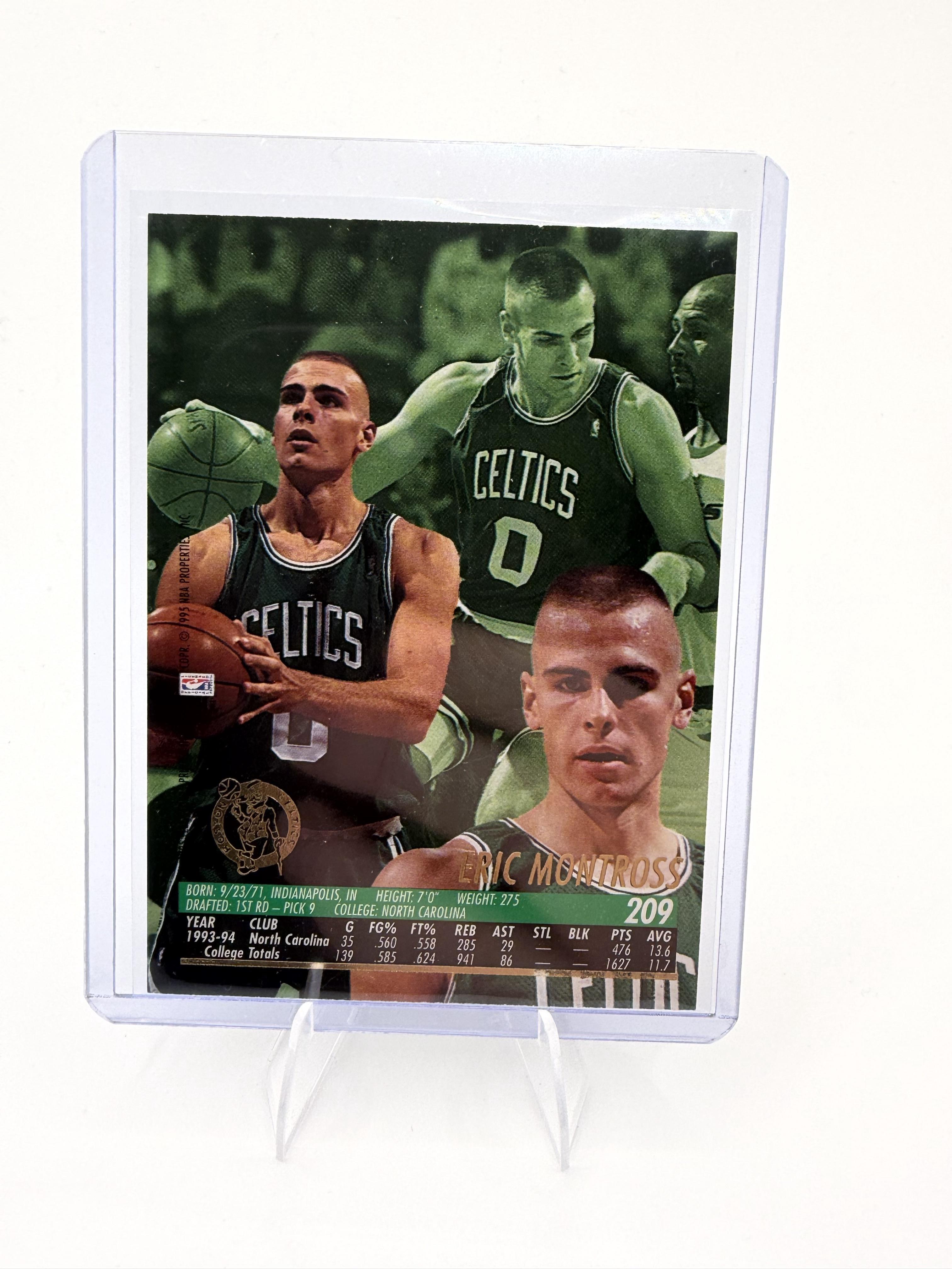 1994-95 Ultra Eric Montross Card Boston Celtics #209