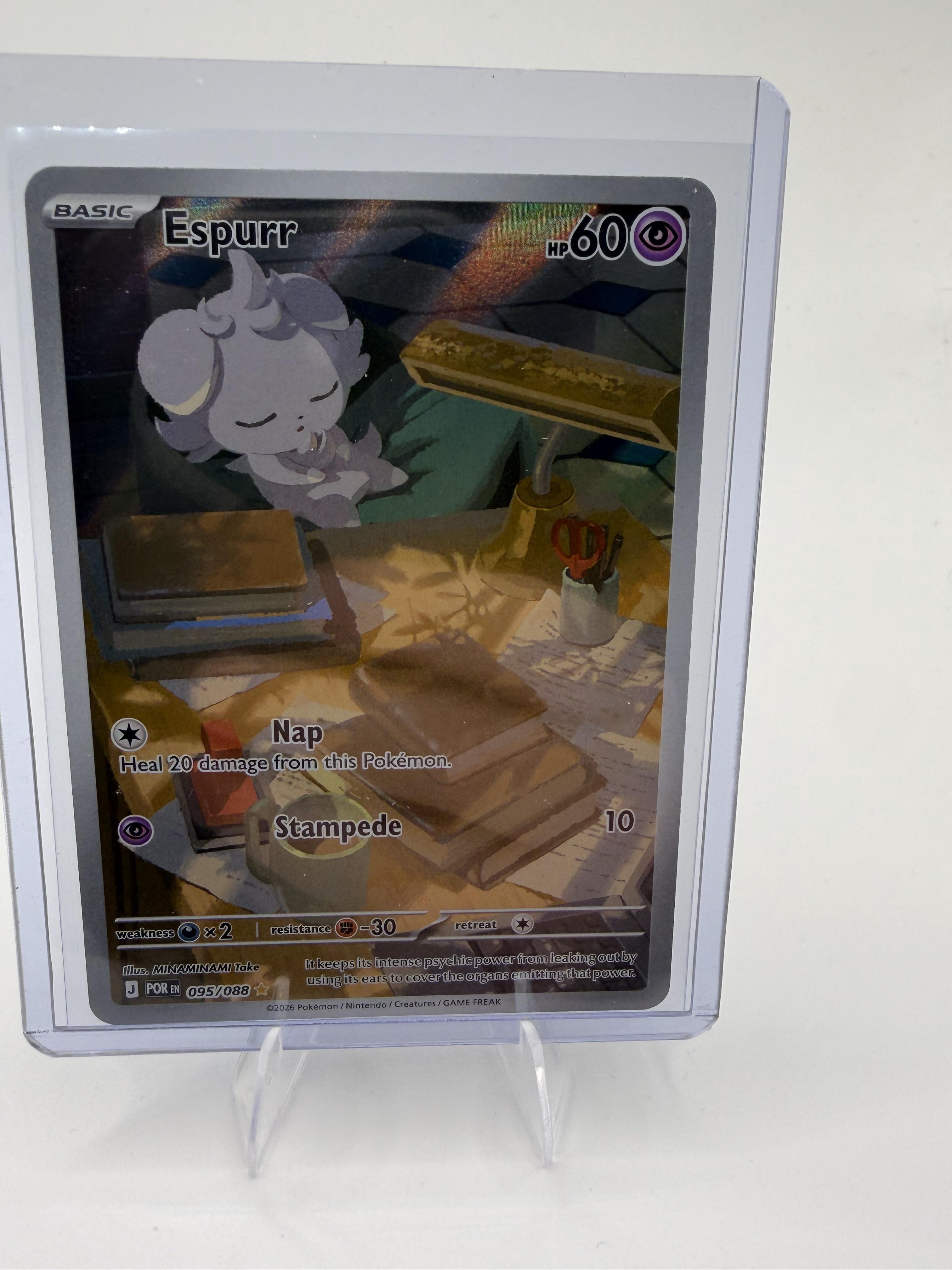 Pokemon Perfect Order Espurr Card Holo #095/088