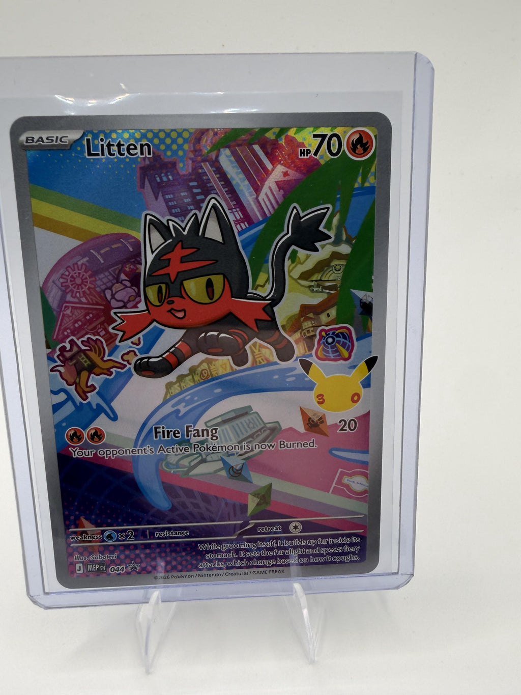Litten 044 MEP Illustration Rare First Partner Collection 30th Anniversary 2026