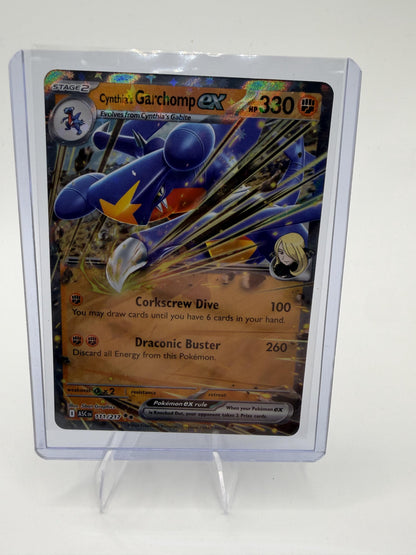 Pokemon Ascended Heroes Cynthia's Garchomp ex Card Holo #111/217