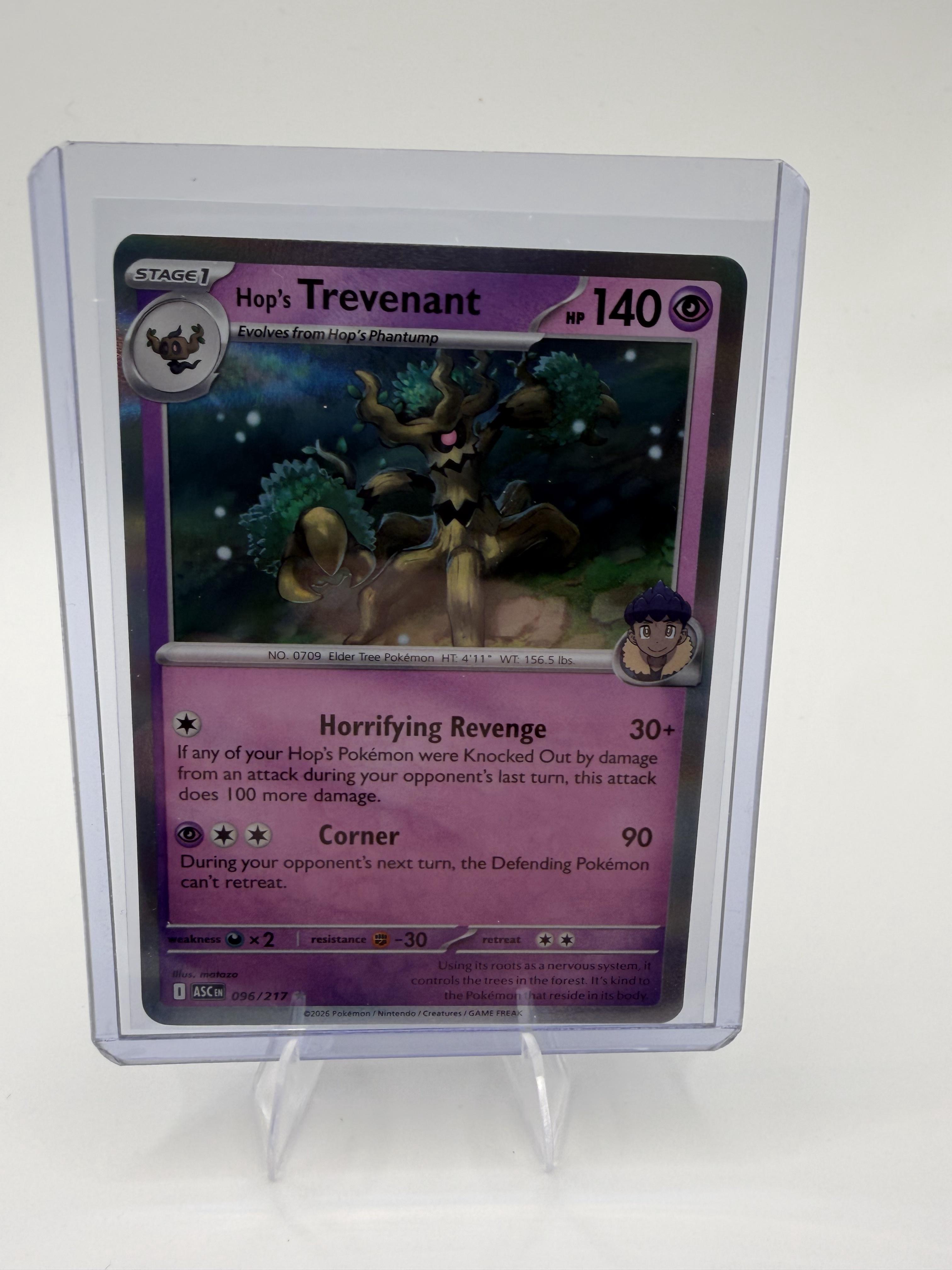 2026 Pokemon Hop's Trevenant 096/217 Reverse Holo Ascended Heroes